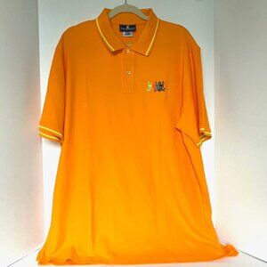 Psycho Bunny Polo Shirt Mens 3XL Orange Cotton Golf Pique Lafayette Breathable